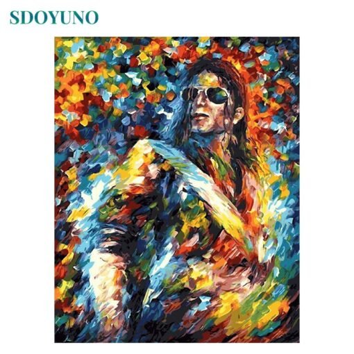 SDOYUNO Painting By Numbers For Adults DIY 60x75cm Framed acrylic paint by numbers on canvas Room Decoration Digital Painting - Image 32