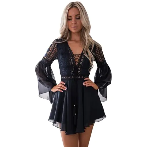 White Hollowed Dress - Image 10