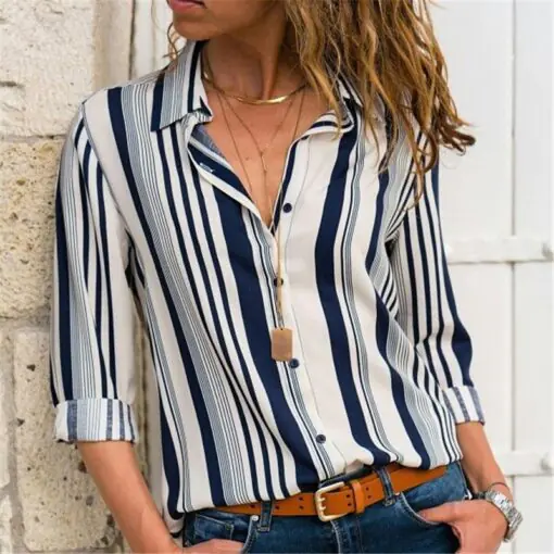 Women's long sleeve Chiffon turtleneck blouse - Image 10