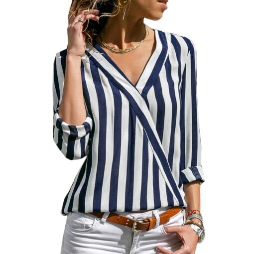 Striped blouse for women - Image 6