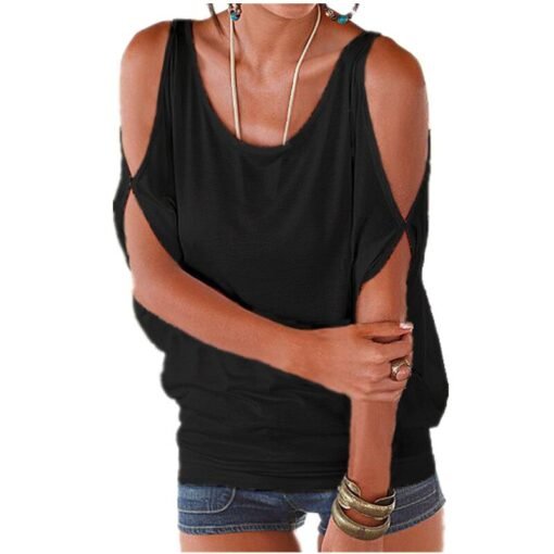 Sexy Casual Off Shoulder T-shirt - Image 10