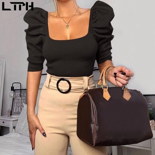 Puff Sleeves Blouse - Image 6