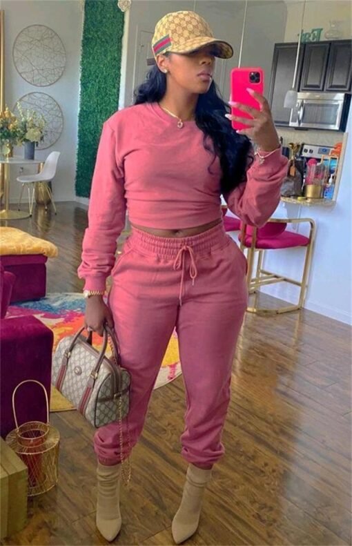 Plus Size Women Clothing Personality Two Piece Set