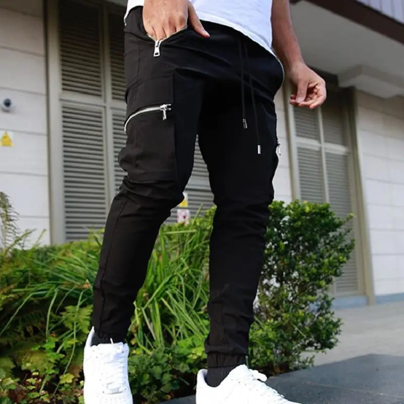 Zip Pocket Men's Cargo Pants - Image 5
