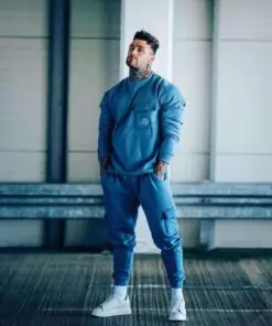 Mens Tracksuits Cotton Casual Hoodie Set Autumn Male Sweatshirt Clothes For Men